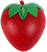 Wireless Bluetooth Mouse Cute Fruit Strawberry Shape Mouse 2.4GHz & Bluetooth Dual Mode 1000DPI O...