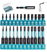 Security Torx Bit Set, 25PCS Tamper Proof Torx Bit Set, Star Bits Set Star Drill Bit S2 Steel Scr...