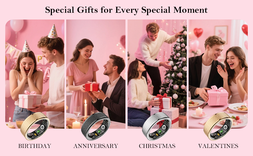 Smart ring gift, for New Year, Christmas, Valentine&amp;#39;s Day, Halloween.