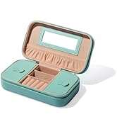 BINO | Jewelry Case with Mirror | Jewelry Travel Case | Portable Compact Stylish Jewelry Box | Je...