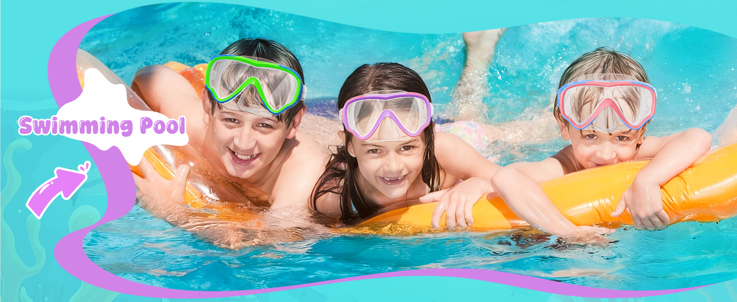 Kid goggles with nose cover