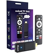 GREVA Android TV Stick 4K Ultra HD Streaming Device, 2025 Latest Android 14.0 TV Stick with Voice...