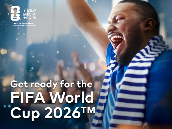 Image of a soccer fan shouting, next to text about getting ready for the FIFA World Cup 2026.