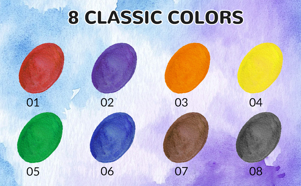 8 CLASSIC COLORS