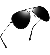 Joopin Rectangle Sunglasses, Classic Military Shades for Men, Metal Aviation Sun Glasses Polarize...