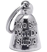 Motorcycle Bell - Motorcycle Bell for Men Women,Biker Bell Accessory,Guard Riding Safety (dot Sil...