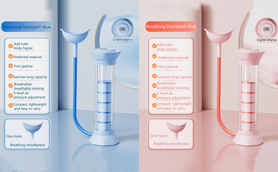 Digital Breathing Dumbbells with Adjustable air Holes