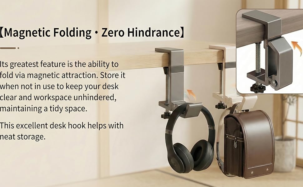 Azixcos 2-Piece Set for Hanging Bags, Space-Saving Storage, Clip-On Design