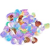 EORTA 50g Seashell Sequins 18 MM Loose Shiny Paillette Glitter Sea Shell Flakes with 2 Holes Deco...