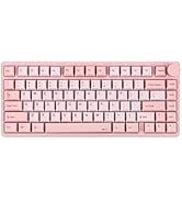 KiiBoom Moonshadow V2 75% Wireless Aluminum Gaming Keyboard, QMK&amp;VIA Programmable, BT5.0/2.4GHz/U...