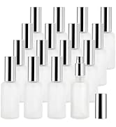 Bekith 16 Pack 50ml Glass Spray Bottles, Frosted Empty Perfume Atomizer, Refillable Fine Mist Spr...