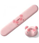 LJYZMD Cute Pig Wrist Rest Support for Mouse &amp; Keyboard Set.17.3".Pink | Circle Curved Ergonomic ...