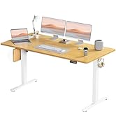 Donext Electric Standing Desk, 63 x 24 Inches Standing Desk Adjustable Height, Standing Desk, Erg...