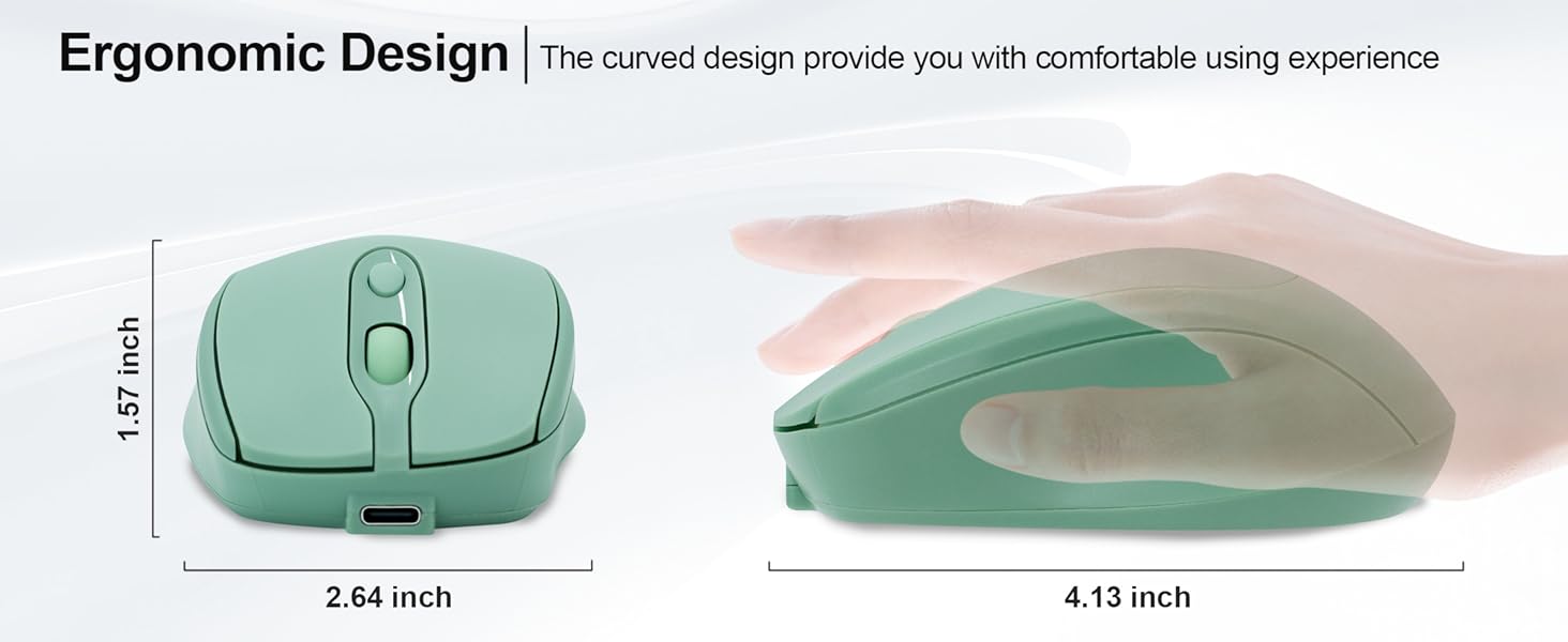 ergonomic mouse silent mouse pc mouse quiet mouse wireless optical mouse bluetooth mouse for tablet