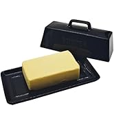 MKYHBOO Ceramic Butter Dish With Lid for Countertop, Covered Butter Container, Large Butter Holde...