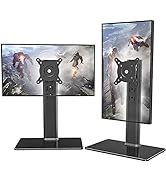 2 Pack Single LCD Computer Monitor Free-Standing Desk Stand Riser for 13 inch to 32 inch Screen w...