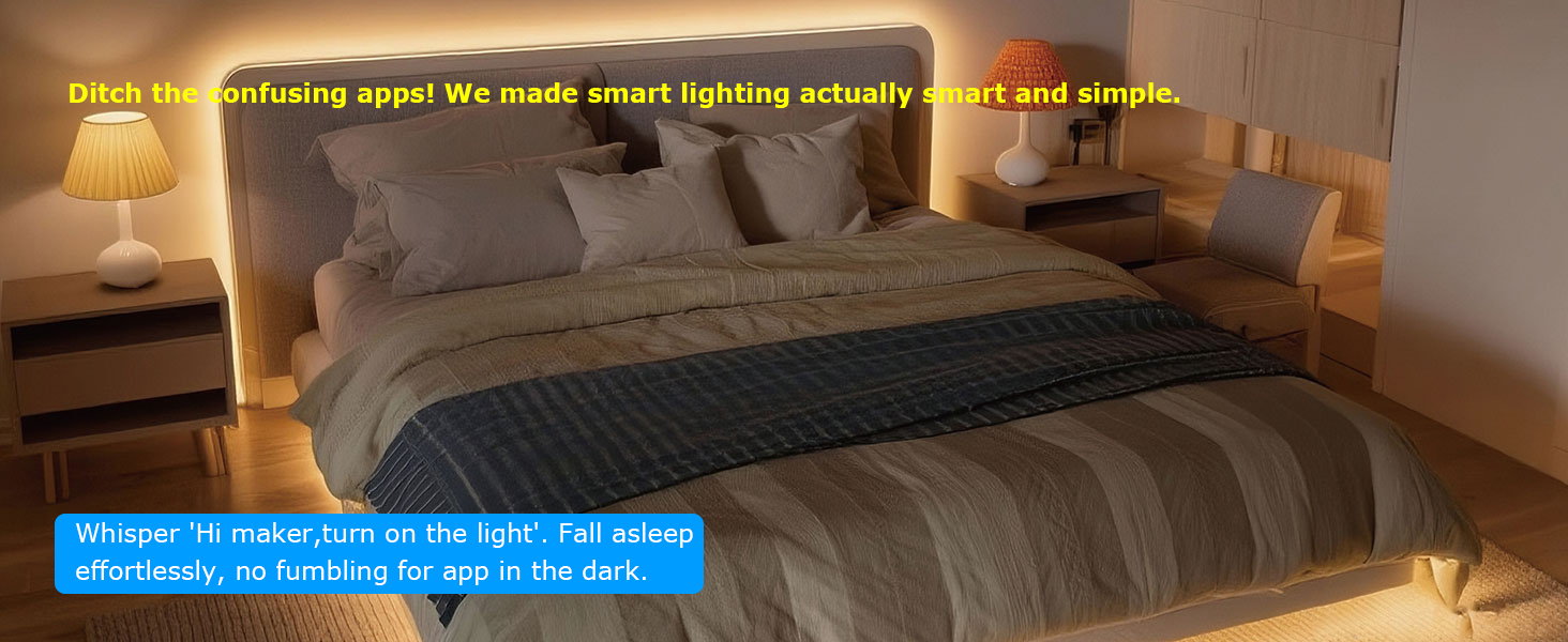 bedroom strip lights