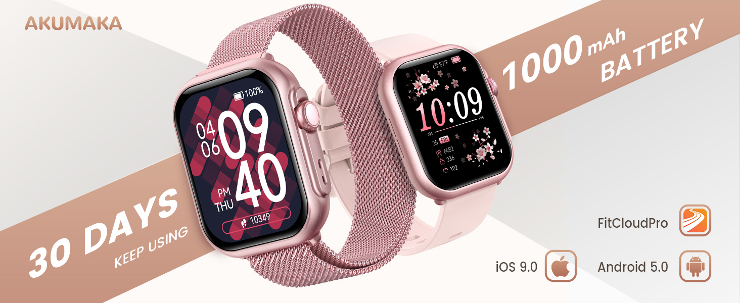 Smart Watch for Android iPhone Compatible