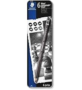 Staedtler Mars Lumograph Black, Carbon Blend Provides Jet Black Lines, Professional Art Pencils, ...