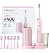 JTF Sonic Electric Toothbrush with UV Sanitizing &amp; Drying: 5 Modes for Effective Yet Gentle Clean...