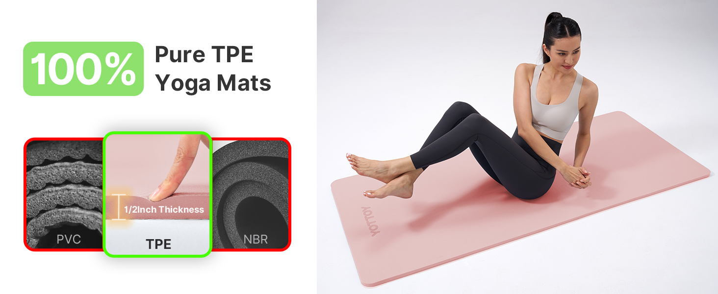 100% pure TPE yoga mats