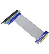 GELRHONR PCI-E 8X to 16x Slot Riser Cable,PCIE 8X Male to PCI-E 16X Female Extension Cable for Gr...