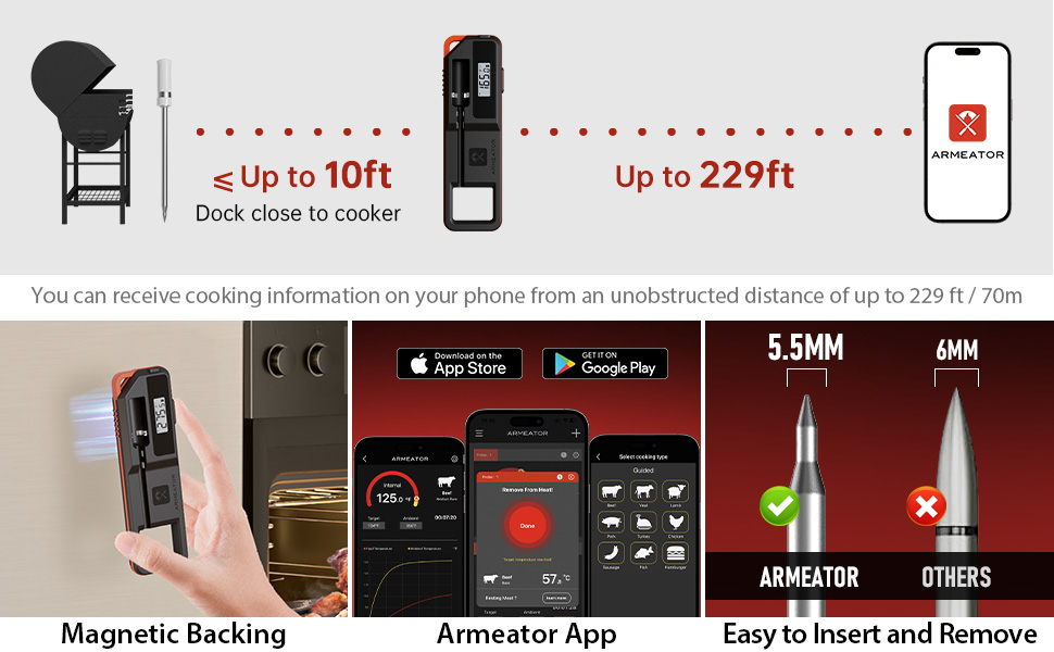 cooking digital meat thermometer
