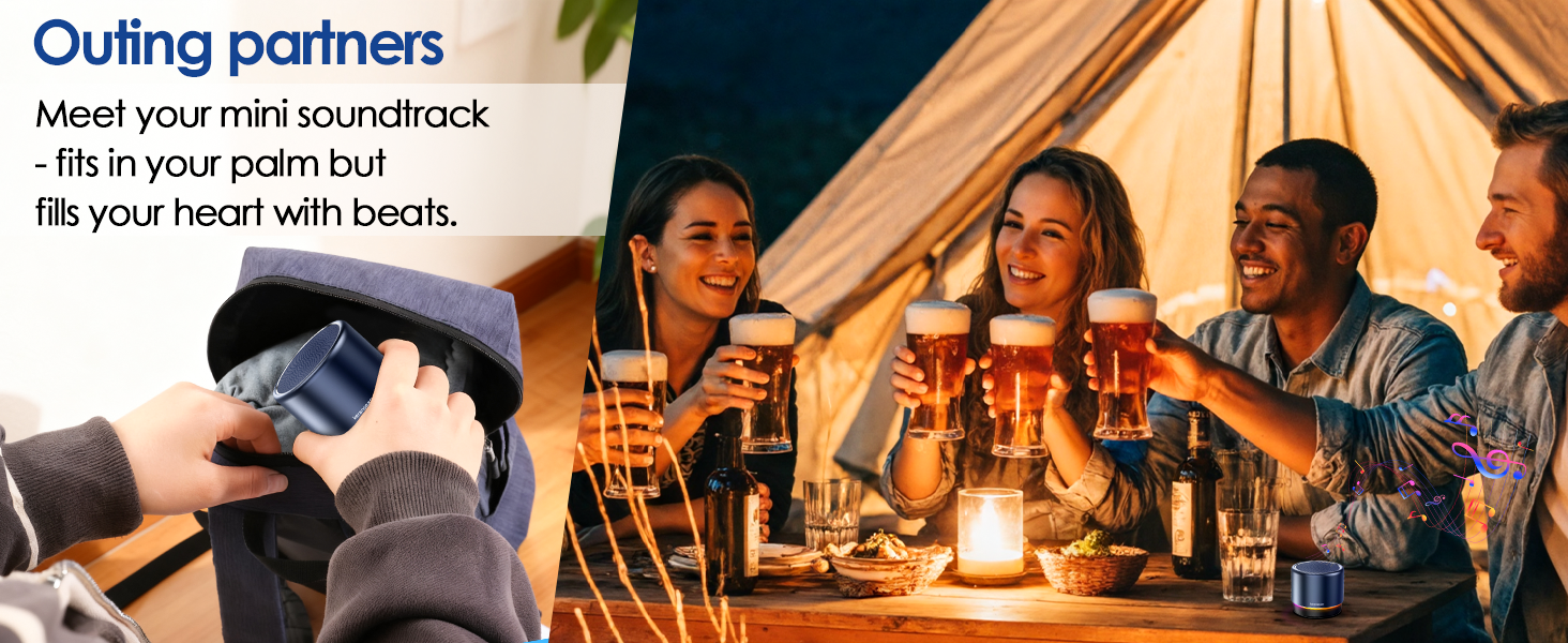 Mini Speaker with Loud Stereo Sound