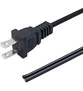 TWTADE 2PCS 2 Prong 6ft Power Cord Extension Cord Stripped Ends 10A 250V 18AWG ,Replacement Cable...
