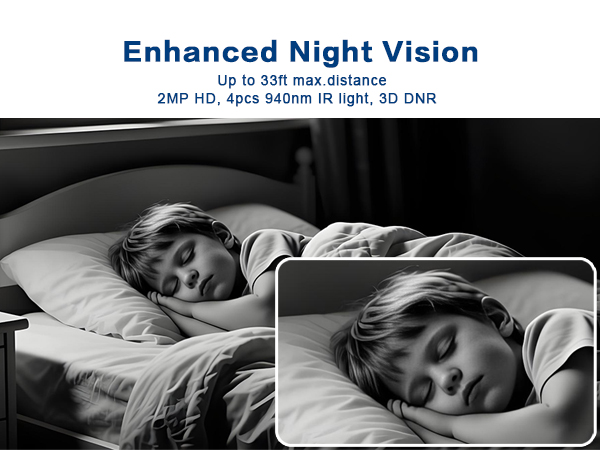 clear 1080p night vision pet camera indoor