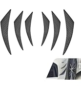 Ferianl 6PCS Car Spoiler Canards Kit, Auto Front Bumper Lip Splitter, Self-Adhesive Body Anti-Col...