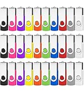 AreTop USB 1GB Bulk Flash Drives, USB2.0 Swivel Thumb Drives 50 Pack Memory Stick Pen Drive USB D...