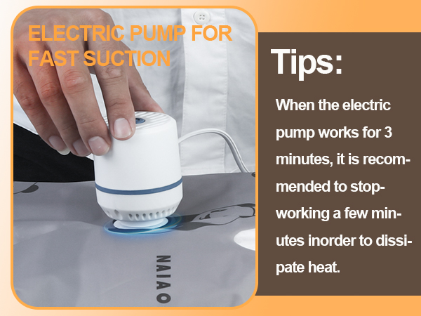 vacuum storage bags with electric pump