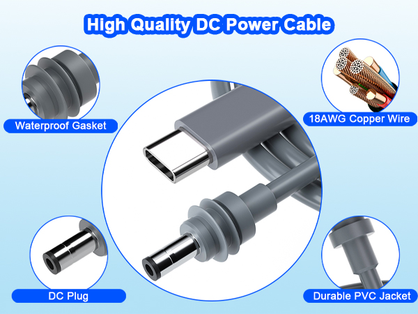 dc to usb-c cable for starlink mini