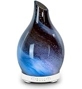 Essential Oil Diffuser 120ML, Glass Aromatherapy Diffuser with 4 Timer Settings &amp; 7 Color Changin...