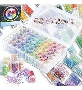 60 Colors AB Diamond Painting Beads Diamond Dots, Diamond Painting Storage Containers for Diamond...