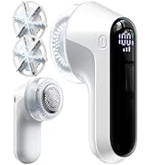 Fabric Shaver, Rechargeable Lint Shaver with Digital Display, Electric Portable Sweater Shaver wi...
