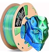 OVV3D PLA Filament 1.75mm, Silk PLA Dual Color PLA Filament, Blue Green Coextrusion Filament, Col...