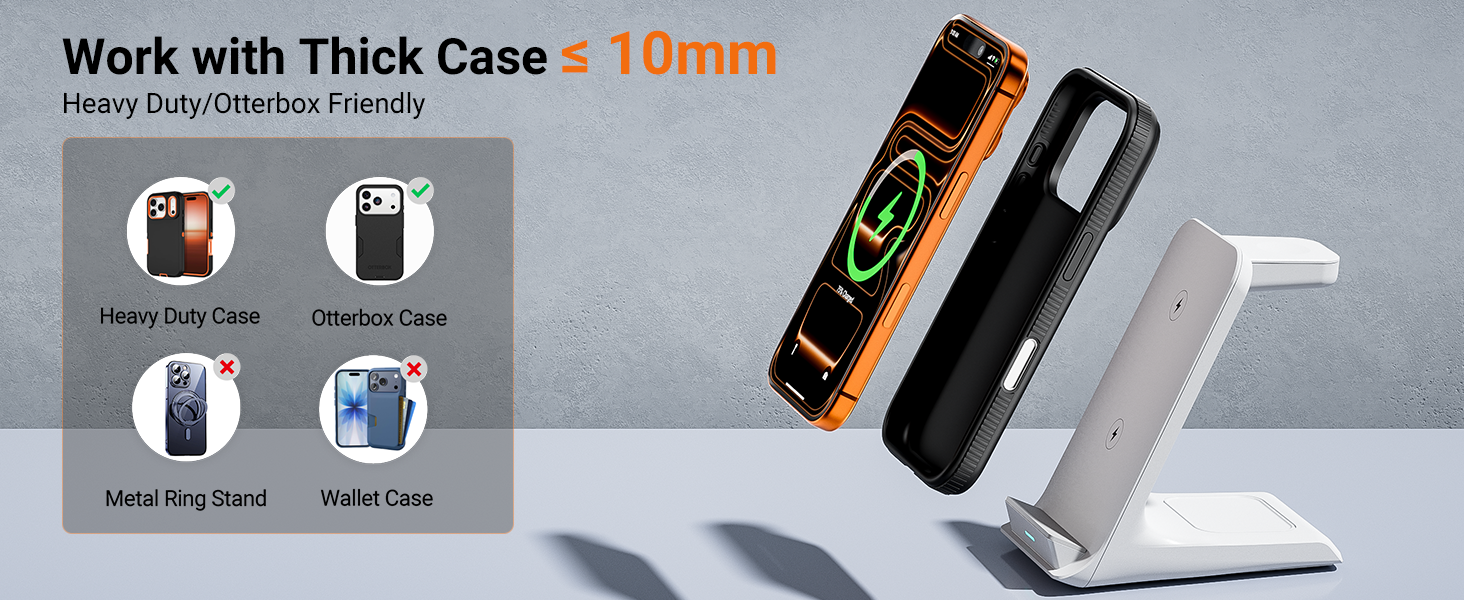 iphone and apple watch charging station 3 in 1 airpods