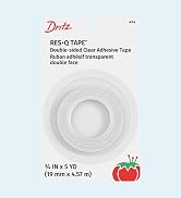 Dritz Adhesive Res Q Tape, 3/4-Inch x 5-Yards, Clear