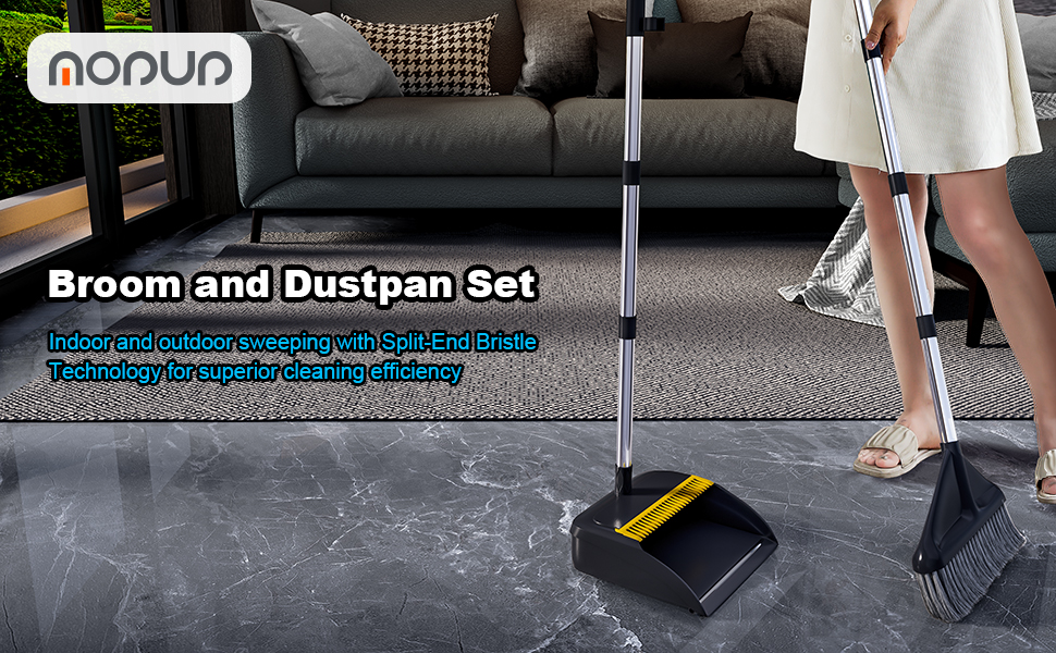broom and dustpan