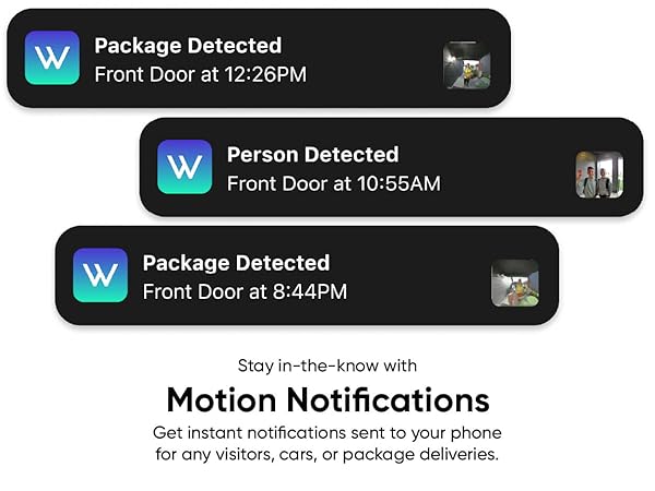 Wyze Battery Video Doorbell Notifications