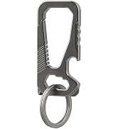 Imentha Titanium Carabiner Keychain with Bottle Opener - Heavy Duty Multifunctional EDC Key Chain...