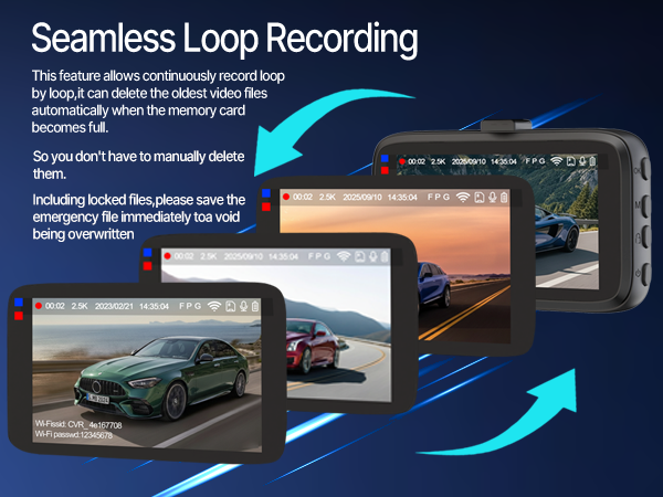 dashcam front and rear camera