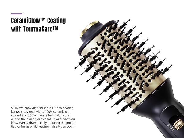 hot air hair dryer brush