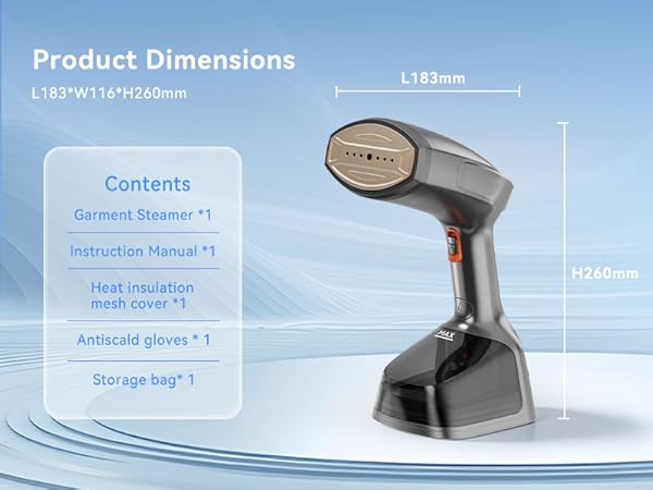 steamer Dimensions