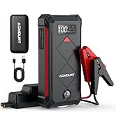 Acmount P100 Car Jump Starter, 5000A Peak Lithium Jump Starter Battery Pack for Up to 10.0L Gas o...