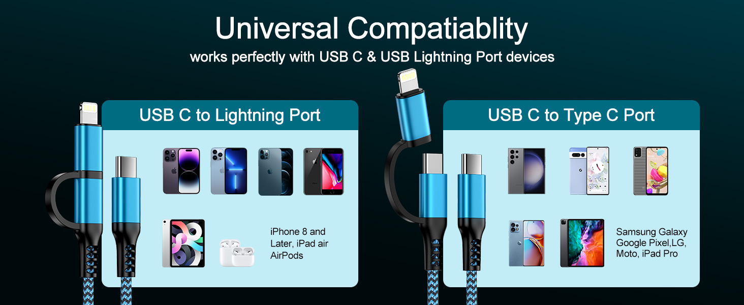 usb c to usb c lightning cable