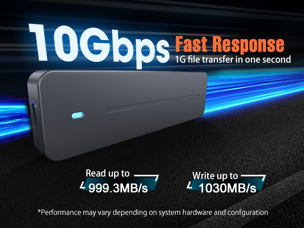 VCOM M.2 NVMe SATA SSD Enclosure