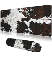 PPZCXWP Mouse Pads Western Highland Cowhide Ranch Style Large Mouse Pad, Gaming Mousepad, Keyboar...
